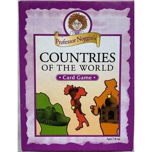 Professor Noggin's Countries of the World Card GameAges 7 And Up Very Good
